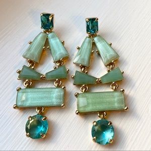 Turquoise and blue earrings
